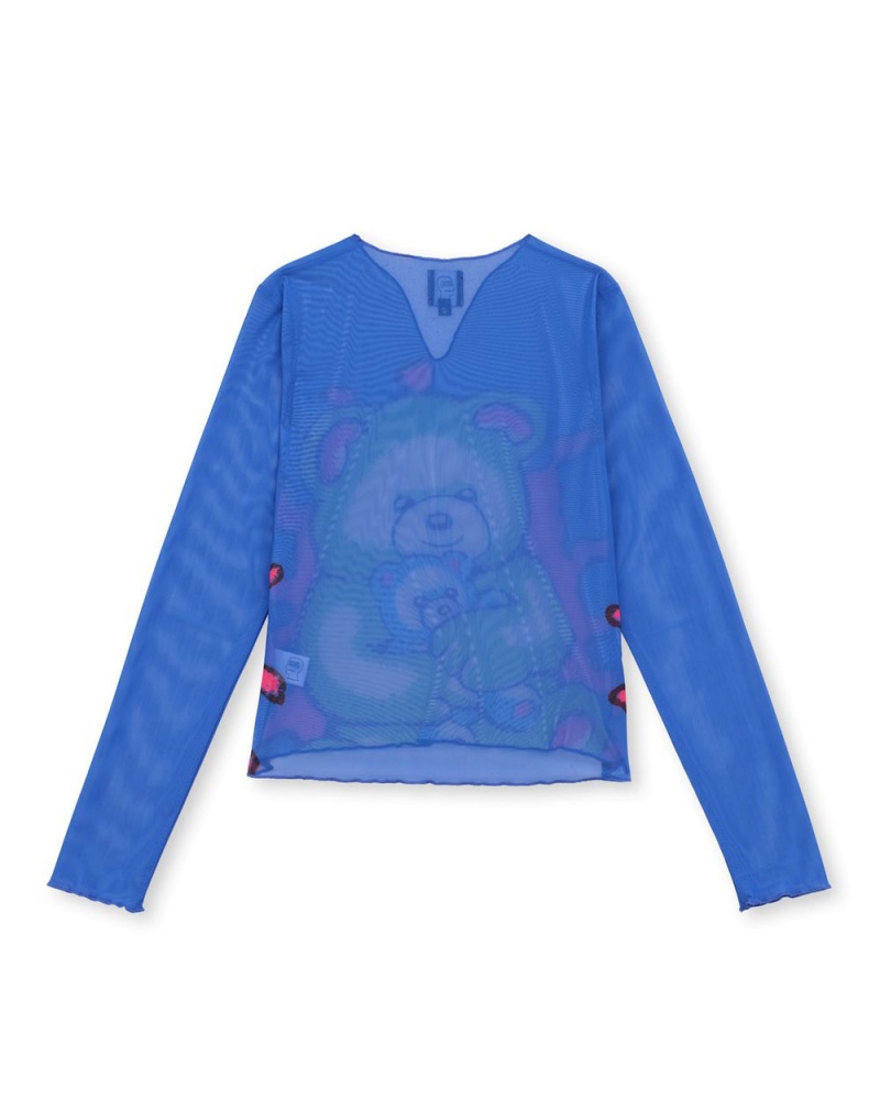 Blue Brain Dead Teddy Hyper Mesh T-Shirt | AU 5791283-FW