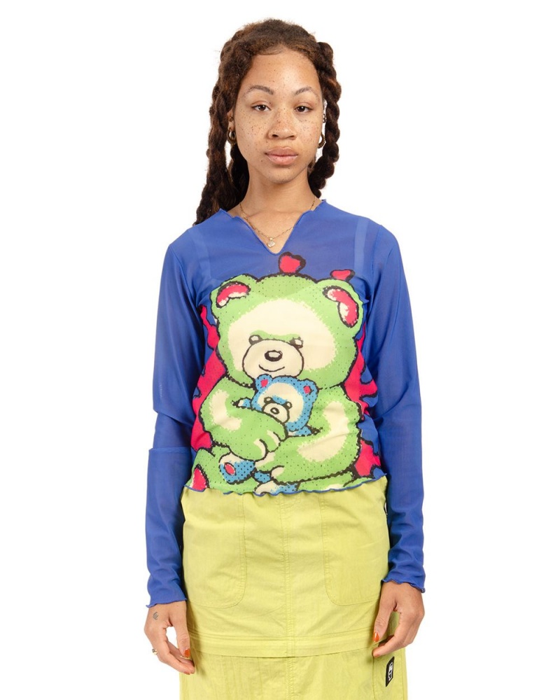 Blue Brain Dead Teddy Hyper Mesh T-Shirt | AU 5791283-FW