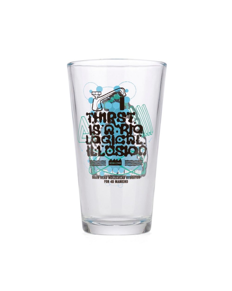 Blue Brain Dead Thirst Illusion Pint Glass Homeware | AU 7043819-WE