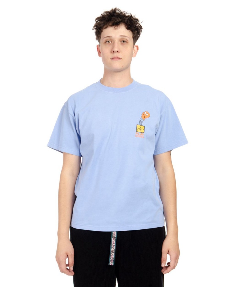 Blue Brain Dead Tongue Twister T-Shirt | AU 8296734-VU