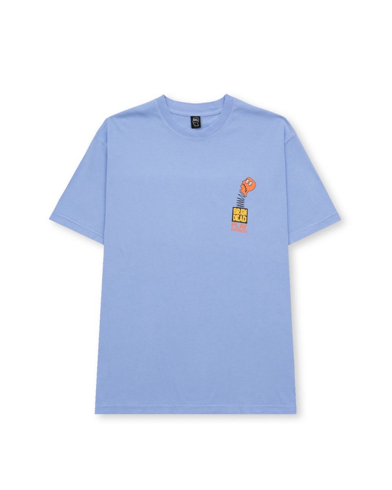 Blue Brain Dead Tongue Twister T-Shirt | AU 8296734-VU