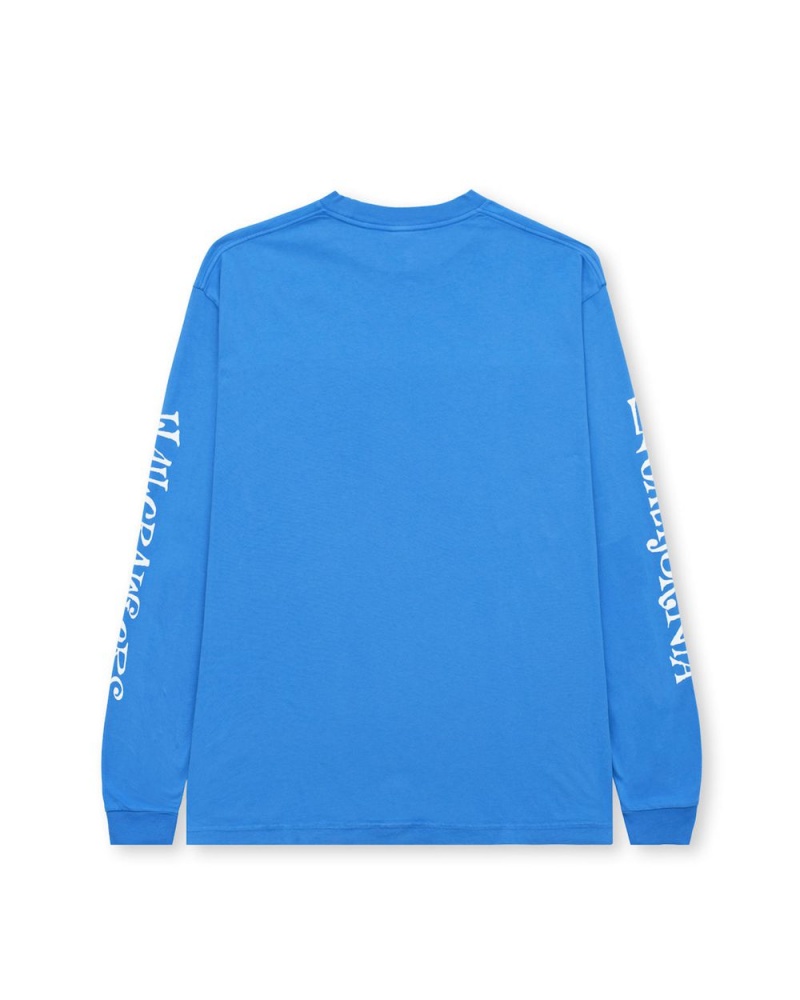 Blue Brain Dead Wall Crawlers Long Sleeve T-Shirt | AU 6315082-ZP