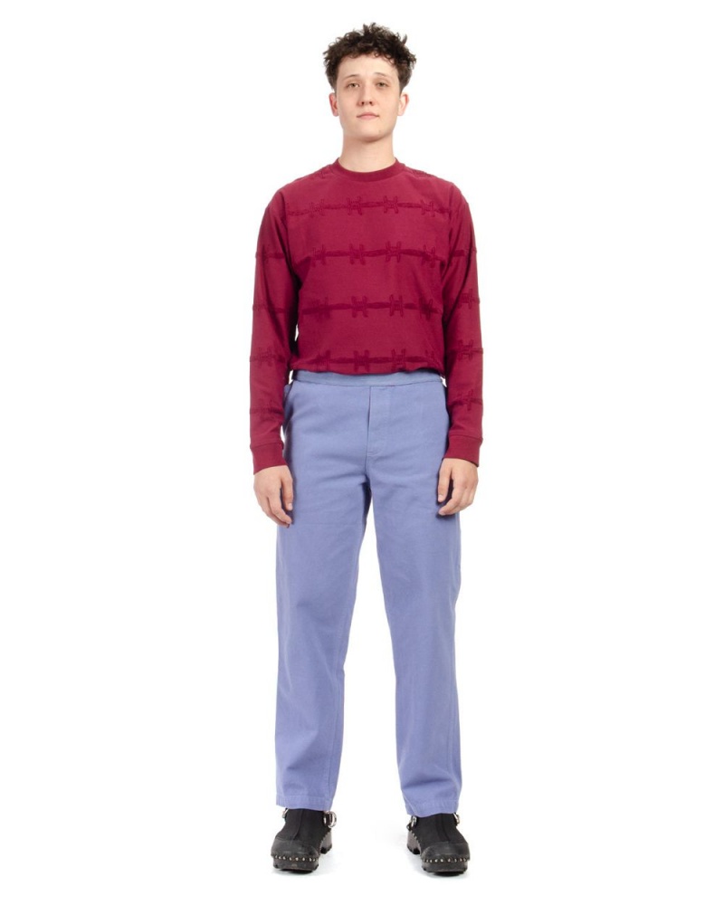 Blue Brain Dead Washed Hard/Software Velcro Carpenter Pant | AU 3856247-YW