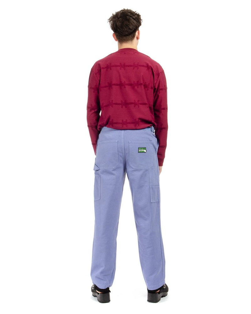 Blue Brain Dead Washed Hard/Software Velcro Carpenter Pant | AU 3856247-YW