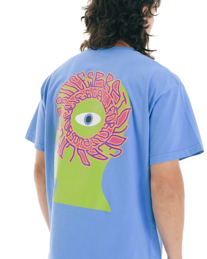 Blue Brain Dead Wide Eye T-Shirt | AU 3891675-HW