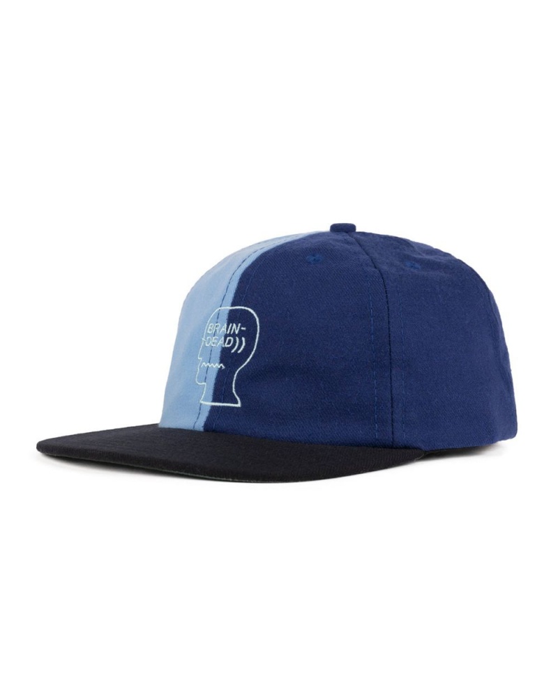 Blue Brain Dead Wool Logohead Split Hat | AU 4752690-GN