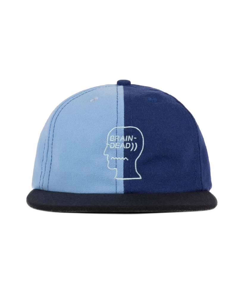 Blue Brain Dead Wool Logohead Split Hat | AU 4752690-GN