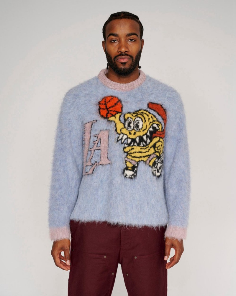 Blue Brain Dead X NBA Los Angeles Lakers Alpaca Sweater | AU 0153974-AV