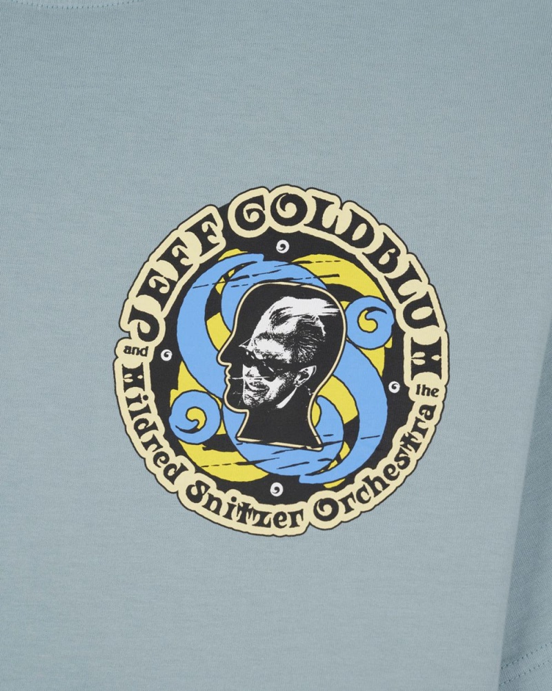 Blue Grey Brain Dead X Jeff Goldblum Ca Tour T-Shirt | AU 3482569-PL