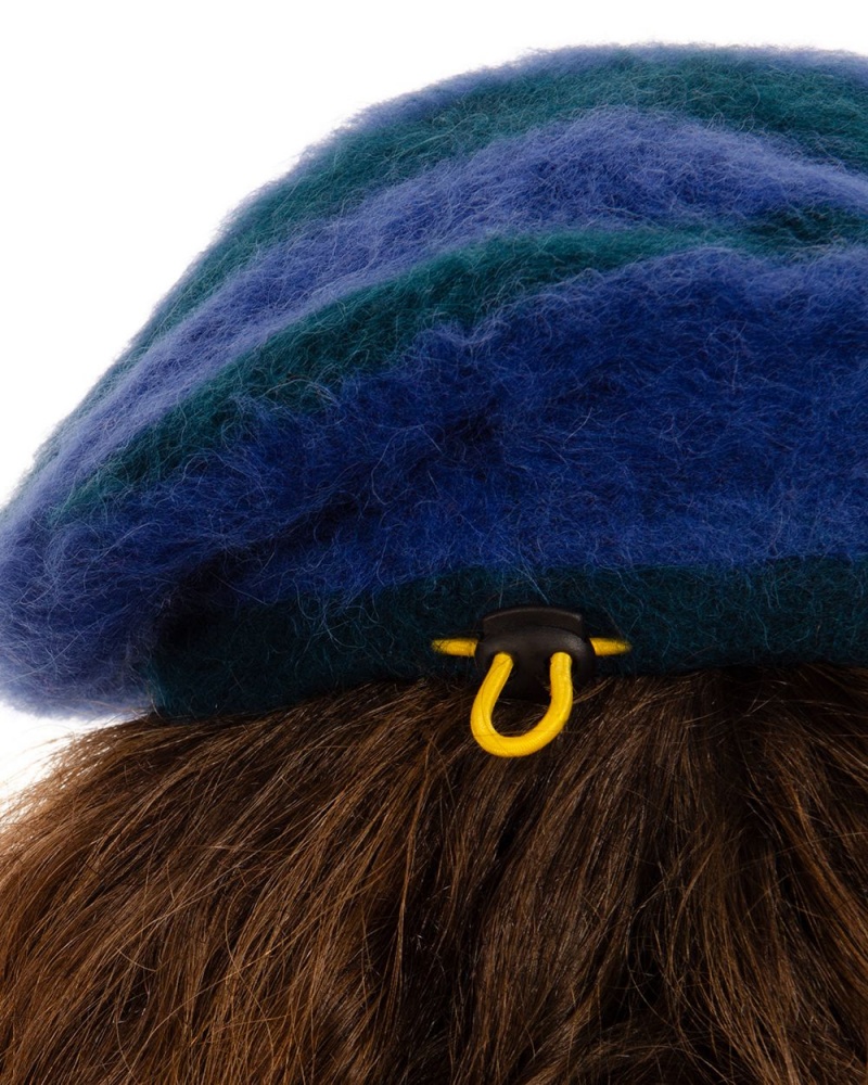 Blue Turquoise Brain Dead Scratch Beret Hat | AU 5283460-AI