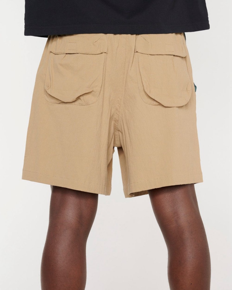 Brown Brain Dead 3d Pocket Mountain Shorts | AU 0745361-CZ