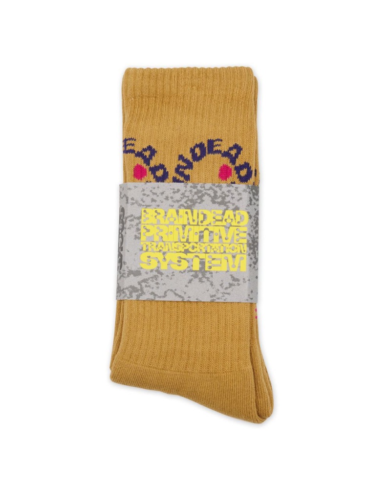 Brown Brain Dead Bd Waves Socks | AU 1792083-DT