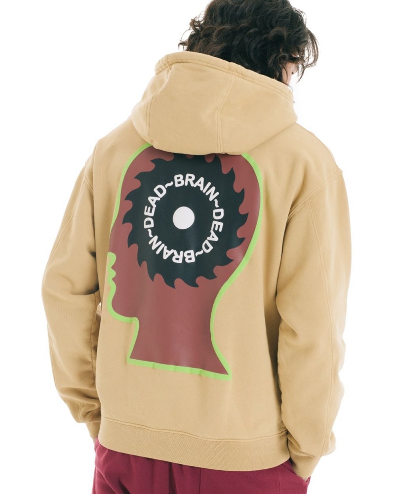 Brown Brain Dead Braino Draino Hoodie | AU 0869574-VF