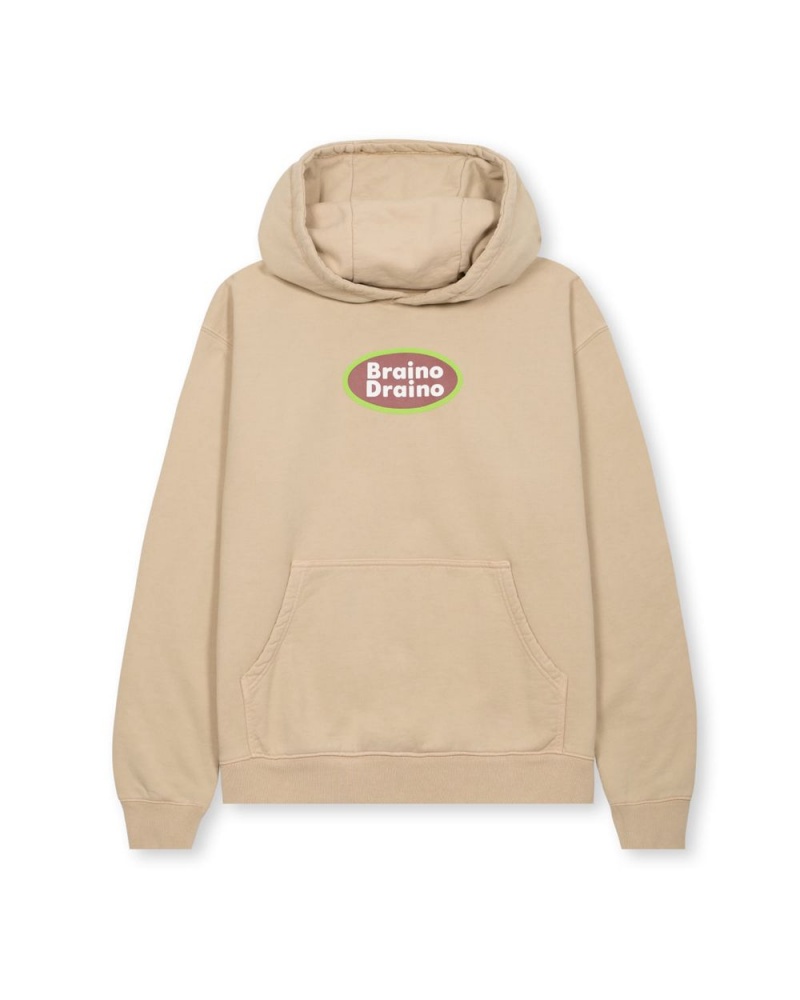 Brown Brain Dead Braino Draino Hoodie | AU 0869574-VF