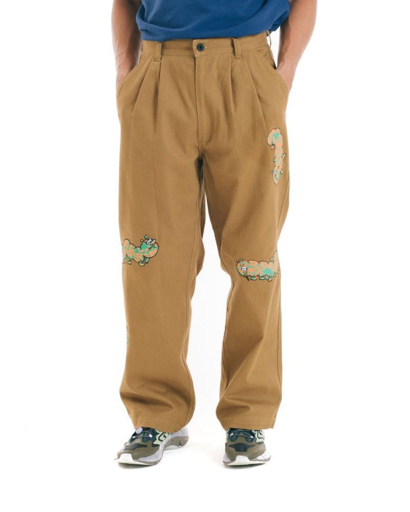 Brown Brain Dead Caterpillar Wide Leg Pant | AU 8496732-FL