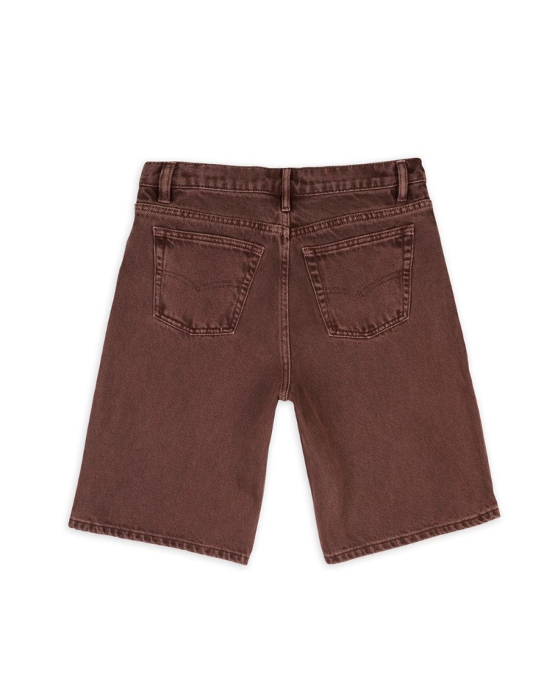 Brown Brain Dead Denim Whale Shorts | AU 1302796-BI