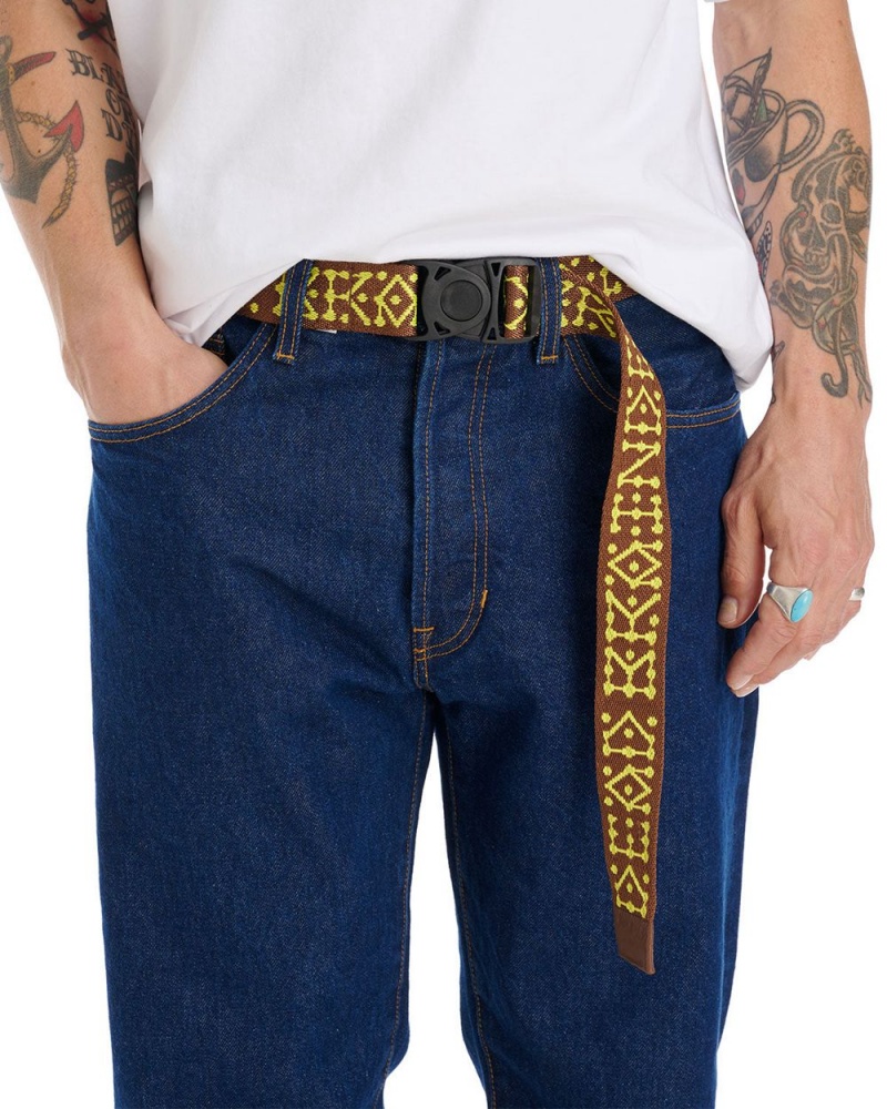 Brown Brain Dead Frogger Woven Belt | AU 8543926-YZ