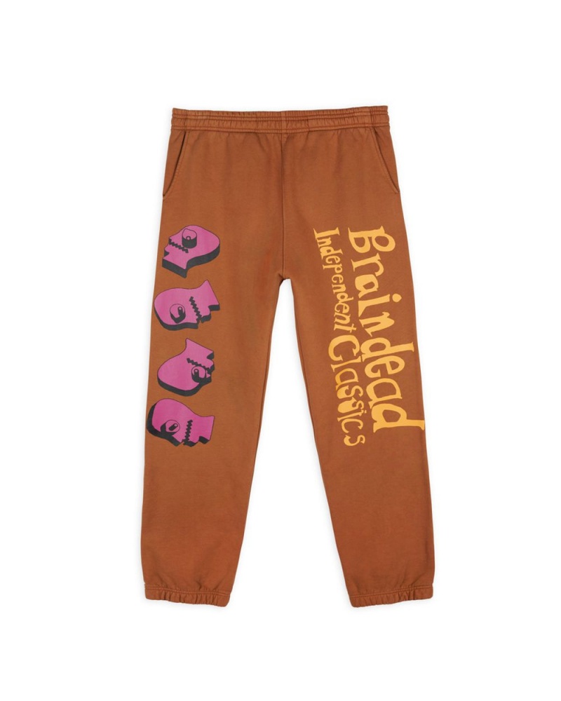 Brown Brain Dead Independent Classics Sweatpant | AU 4863917-QW