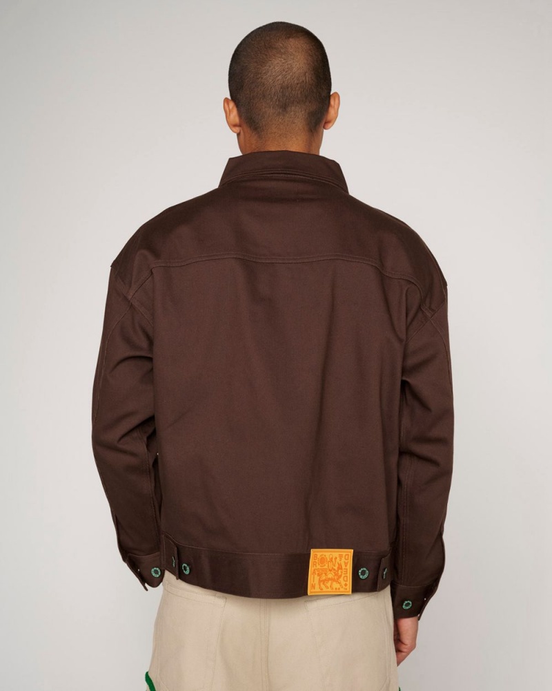 Brown Brain Dead Industrial Work Jacket | AU 0143985-JS