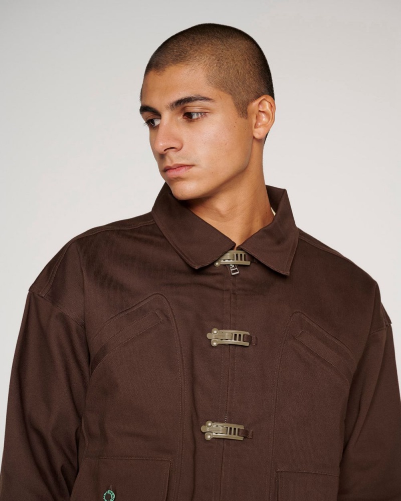 Brown Brain Dead Industrial Work Jacket | AU 0143985-JS