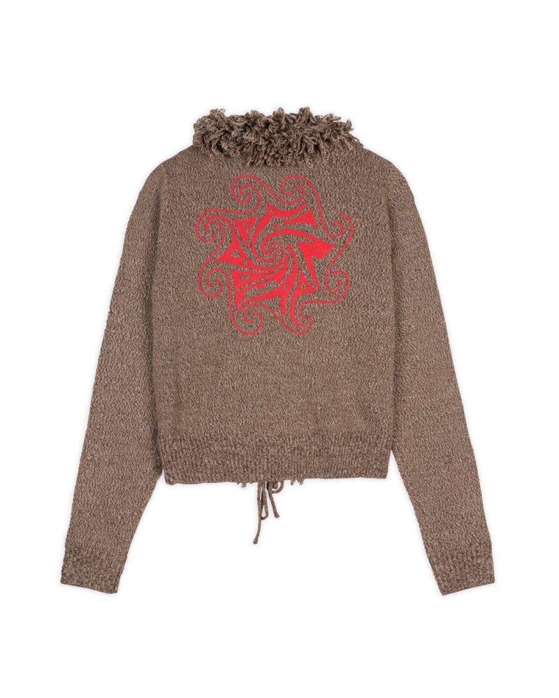 Brown Brain Dead Marled Cardigan | AU 2649081-TY