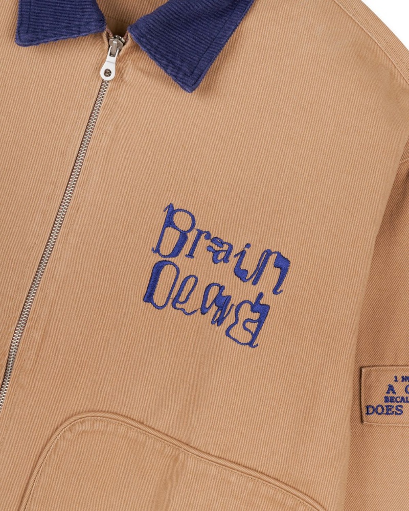 Brown Brain Dead Perfect Visions Trucker Jacket | AU 6852497-MR