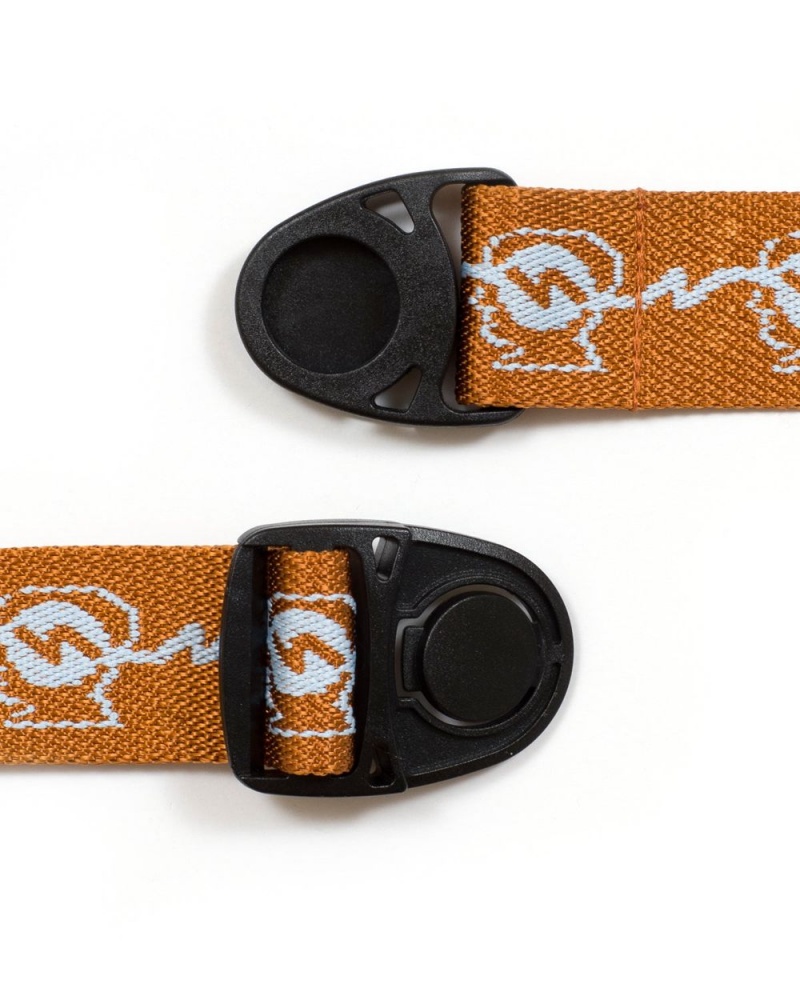 Brown Brain Dead Running Head Woven Belt | AU 5023674-SG