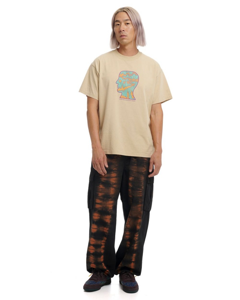 Brown Brain Dead Split Planes T-Shirt | AU 0896423-VD