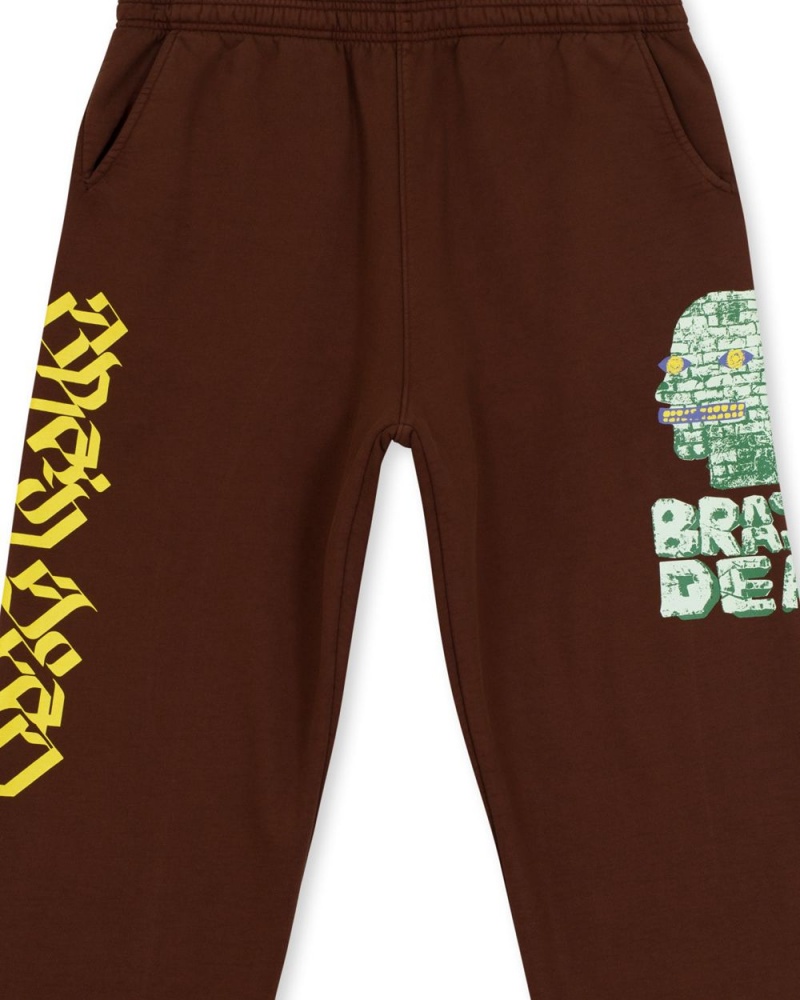 Brown Brain Dead Stone Age Sweat Pant | AU 6094817-UN