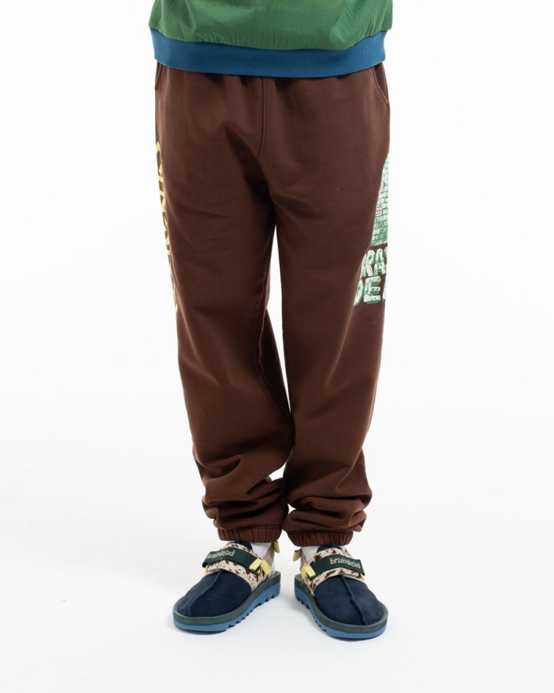 Brown Brain Dead Stone Age Sweat Pant | AU 6094817-UN