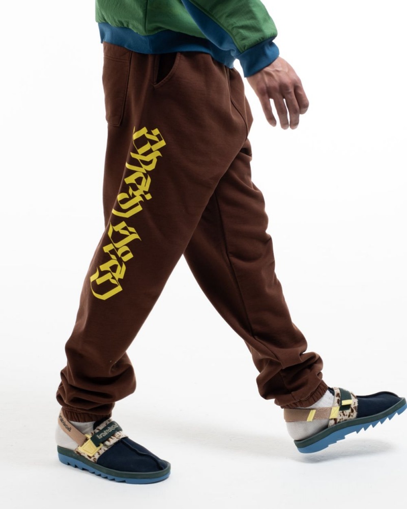 Brown Brain Dead Stone Age Sweat Pant | AU 6094817-UN