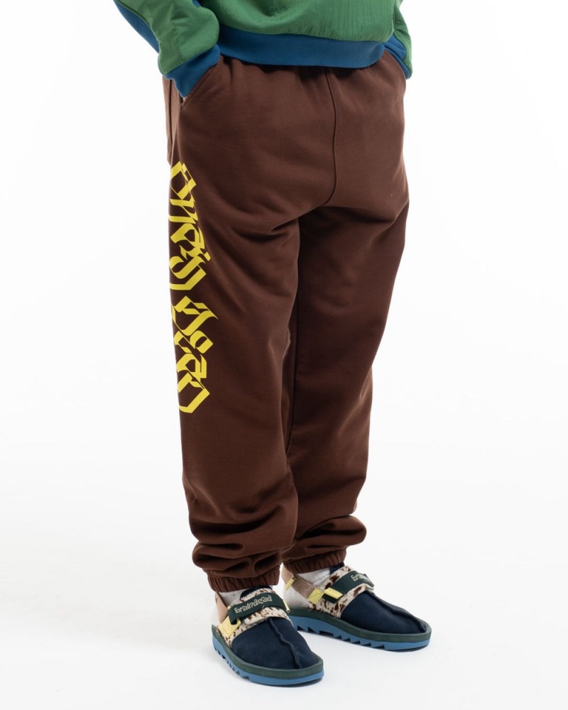 Brown Brain Dead Stone Age Sweat Pant | AU 6094817-UN