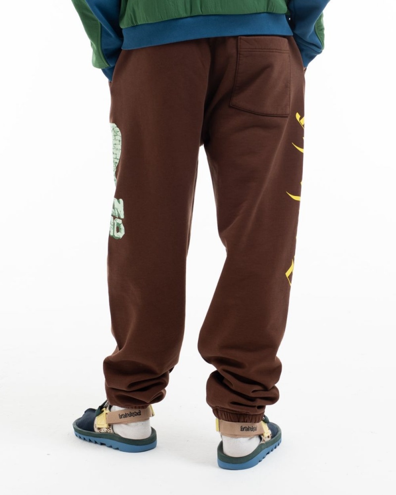 Brown Brain Dead Stone Age Sweat Pant | AU 6094817-UN