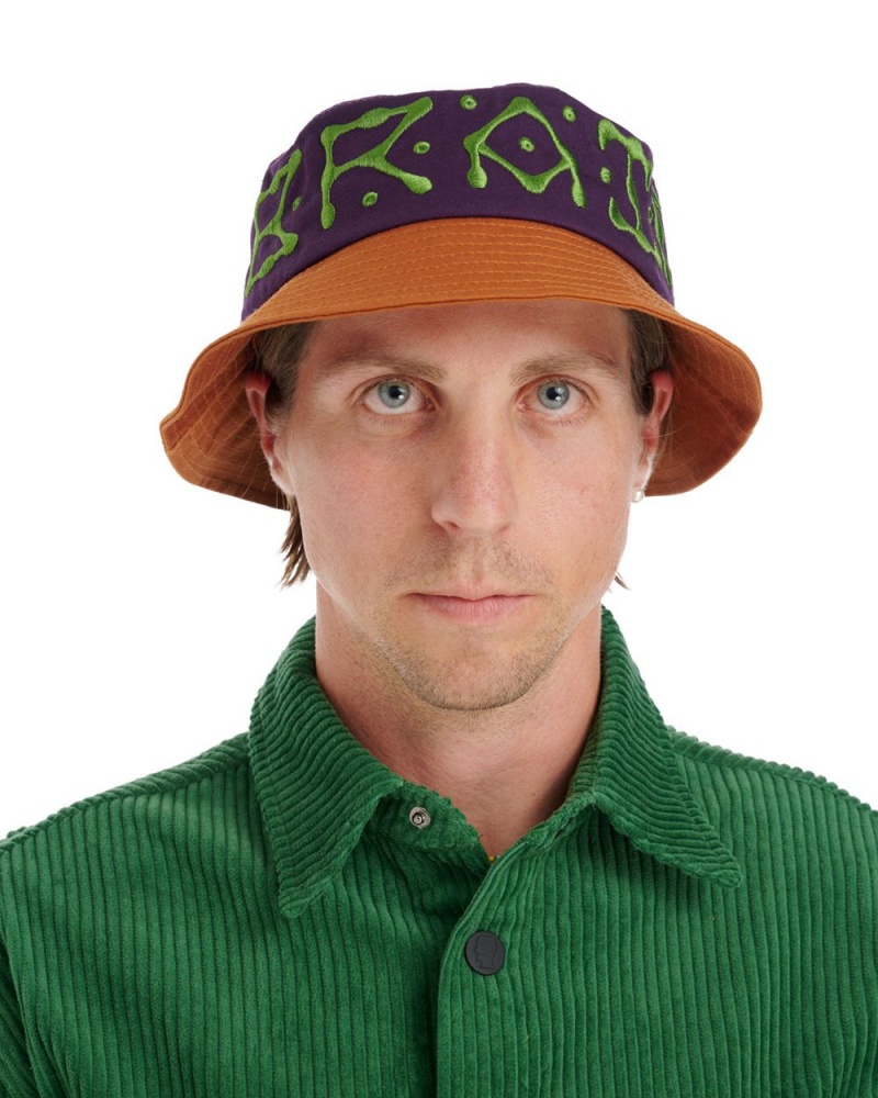 Brown Brain Dead Ufo Twill Bucket Hat | AU 0416738-XR