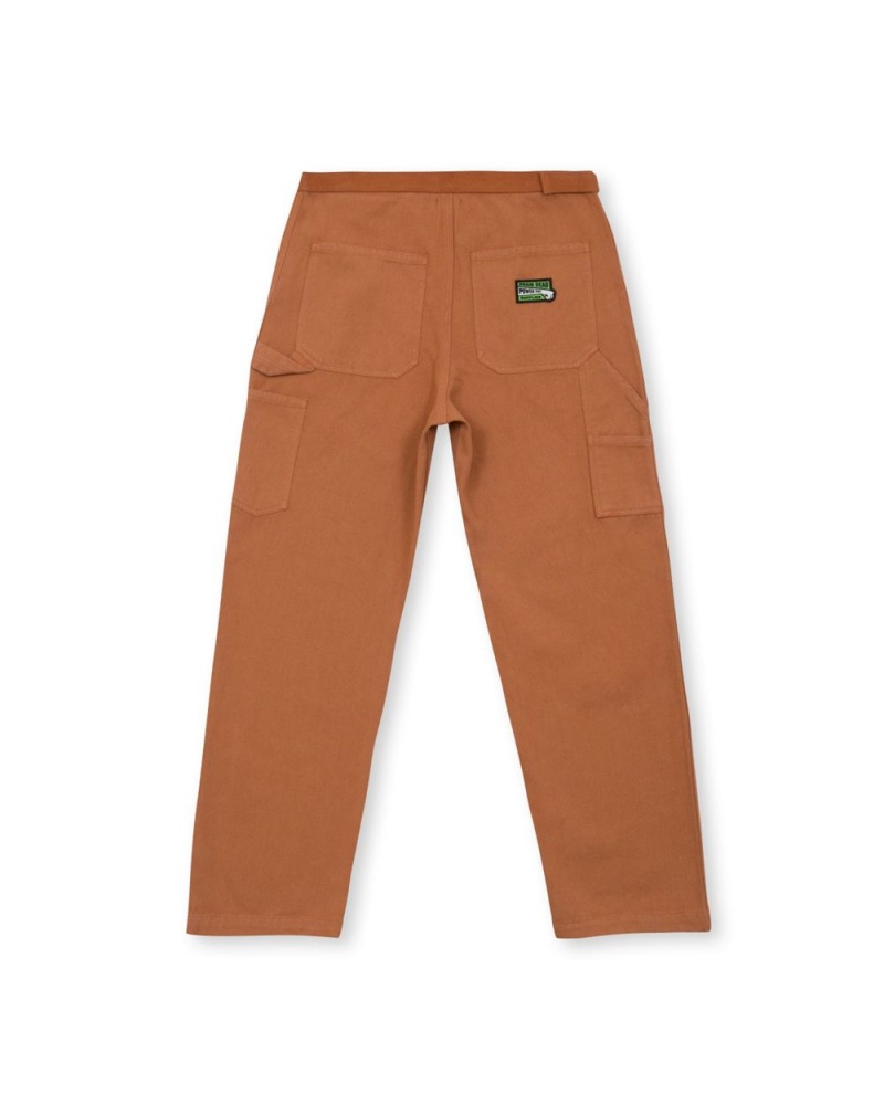 Brown Brain Dead Washed Hard Ware/Soft Wear Carpenter Pant | AU 3152409-NG