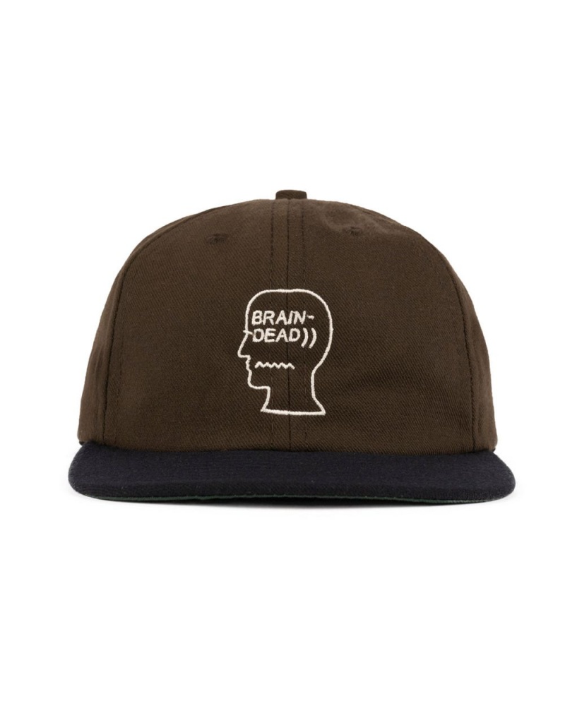 Brown Brain Dead Wool Logohead Hat | AU 9574608-TM