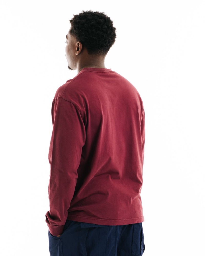 Burgundy Brain Dead Bubblegum Shorty Long Sleeve T-Shirt | AU 0456197-ZF