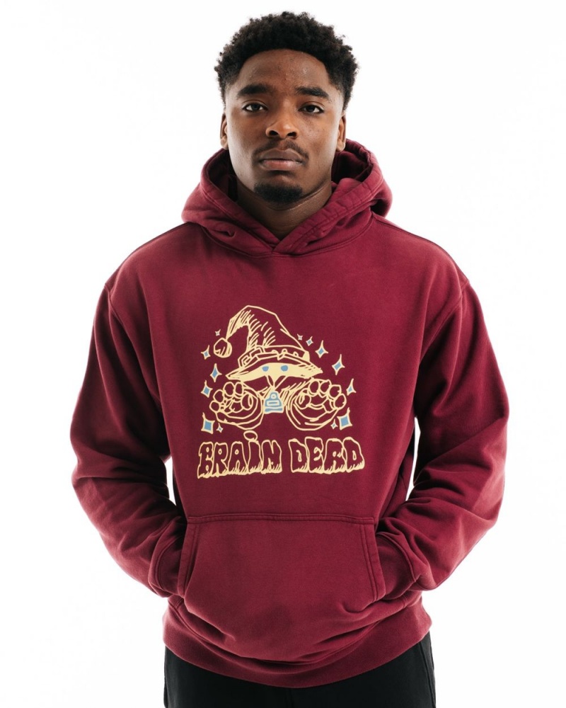 Burgundy Brain Dead Constantine The Wizard Sweatshirt Hoodie | AU 0691587-DY