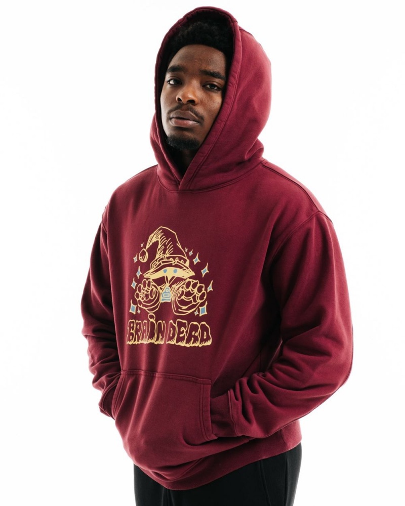 Burgundy Brain Dead Constantine The Wizard Sweatshirt Hoodie | AU 0691587-DY