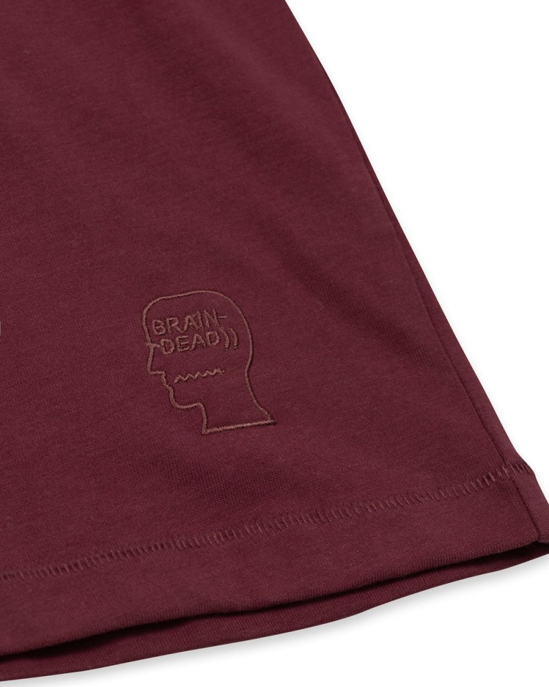 Burgundy Brain Dead Easy T-Shirt | AU 1063759-EO