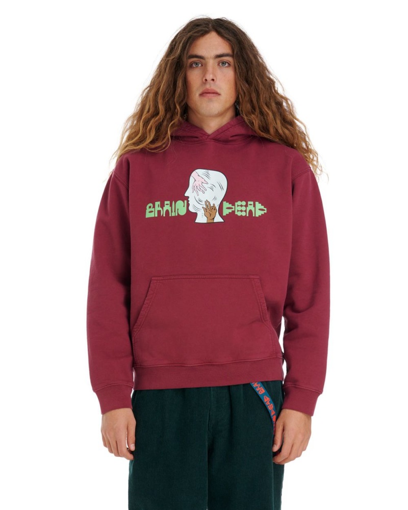 Burgundy Brain Dead Handheld Hoodie | AU 8940153-DY