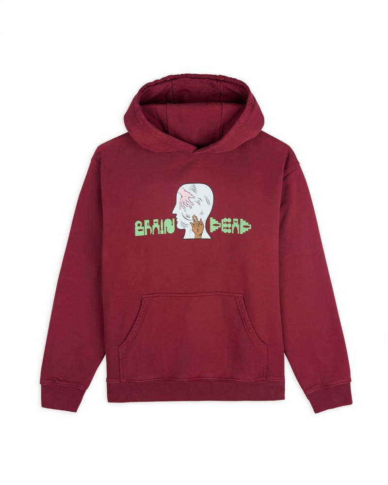 Burgundy Brain Dead Handheld Hoodie | AU 8940153-DY