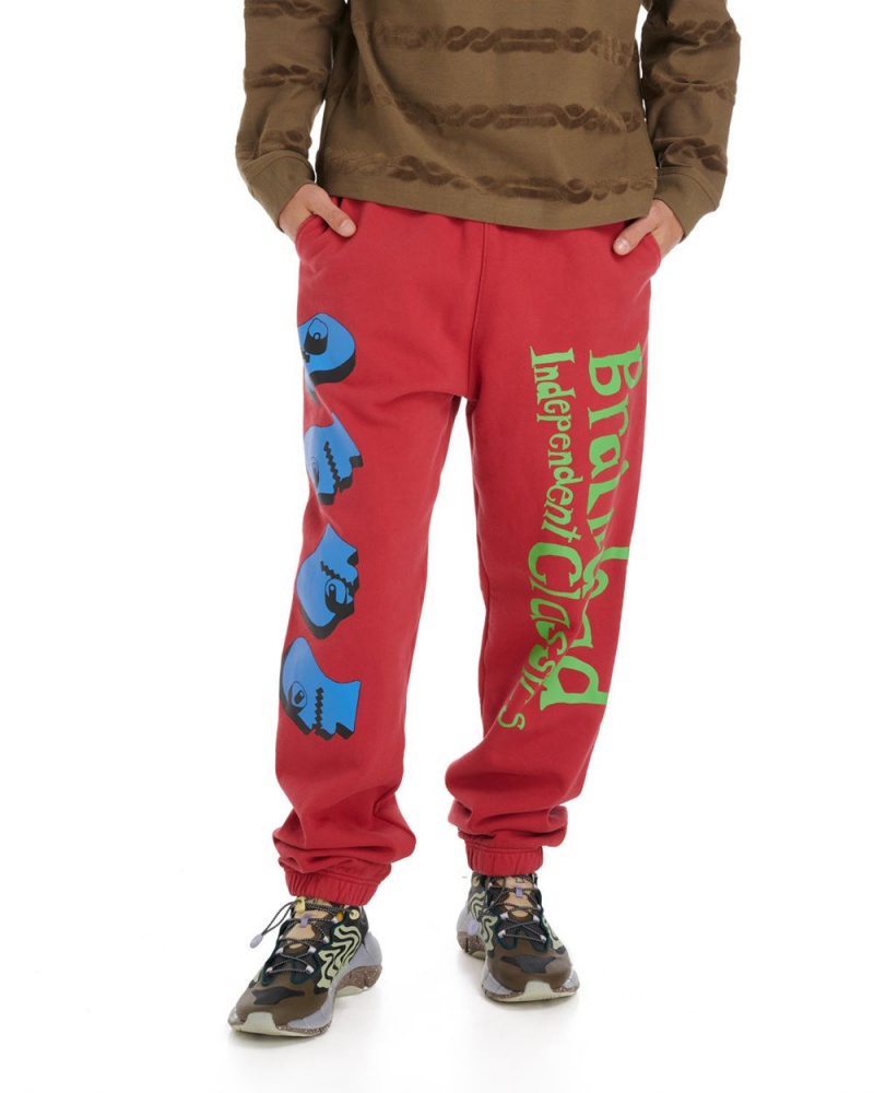 Burgundy Brain Dead Independent Classics Sweatpant | AU 5278109-PL