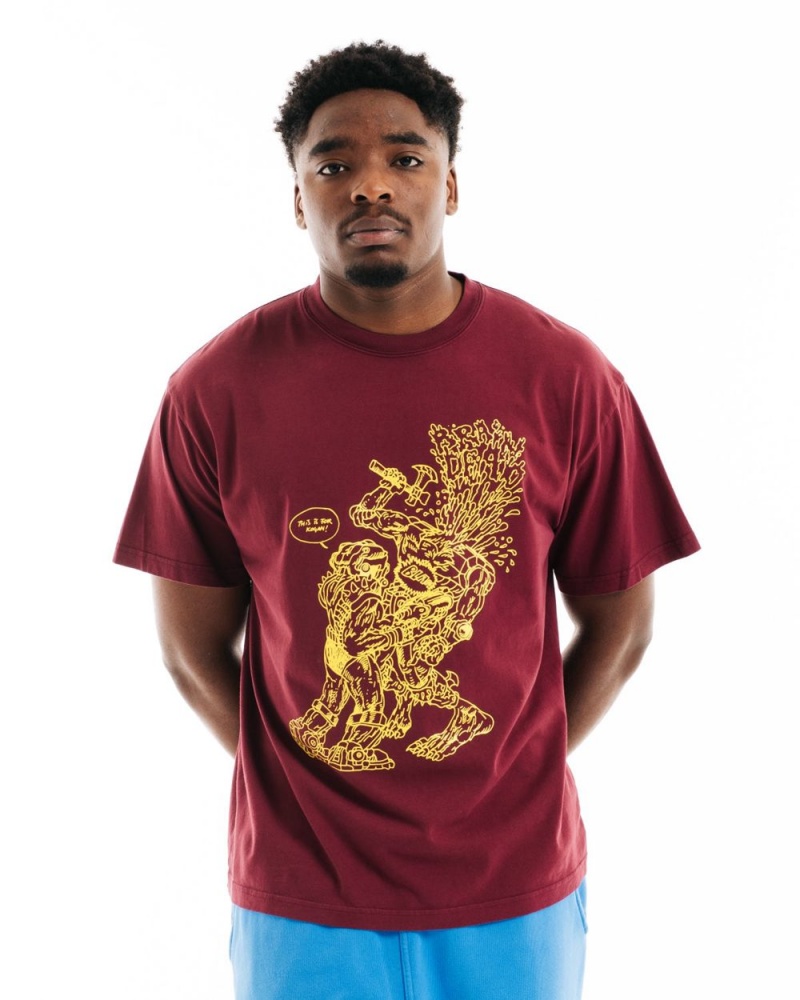 Burgundy Brain Dead Kogan's Revenge T-Shirt | AU 1596387-TH