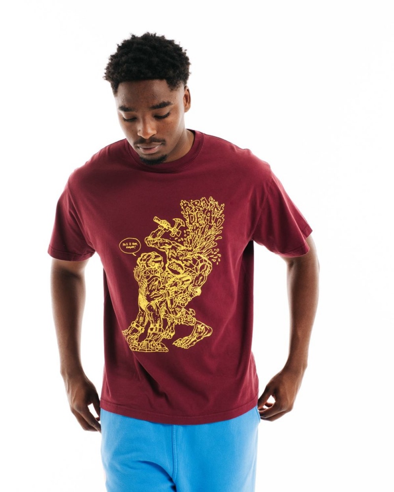 Burgundy Brain Dead Kogan's Revenge T-Shirt | AU 1596387-TH