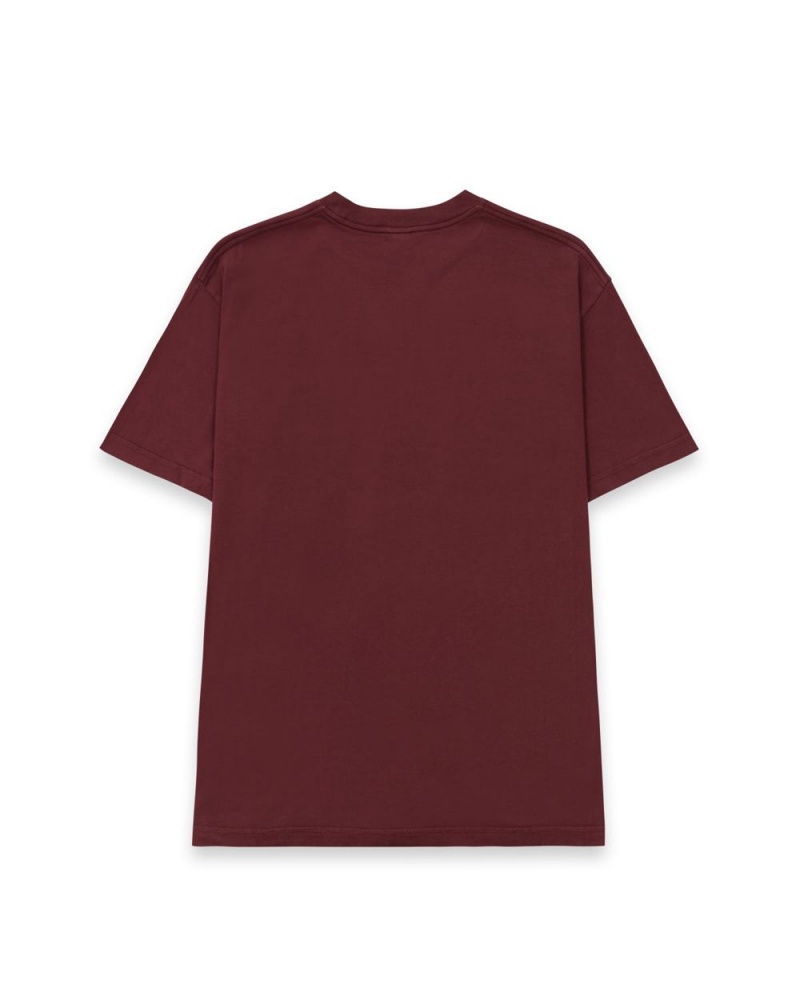 Burgundy Brain Dead Leomi Sadler Semi T-Shirt | AU 4381695-QT