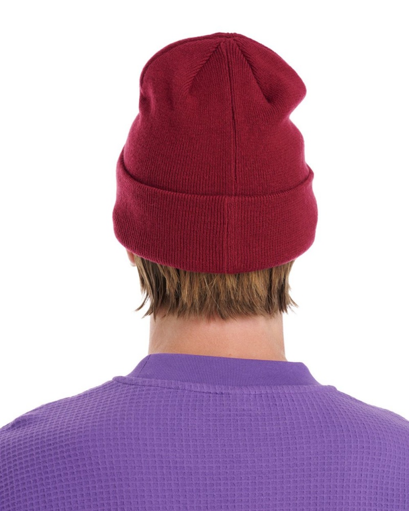 Burgundy Brain Dead Logo Head Wool Beanie | AU 7562143-KB