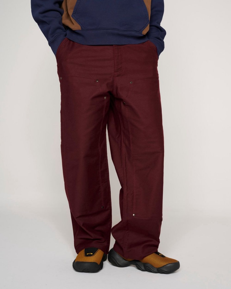 Burgundy Brain Dead Moleskin Double Knee Utility Pant | AU 0974835-MI