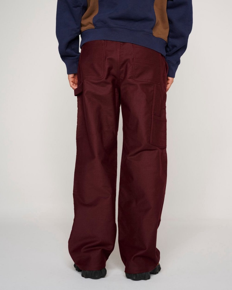 Burgundy Brain Dead Moleskin Double Knee Utility Pant | AU 0974835-MI