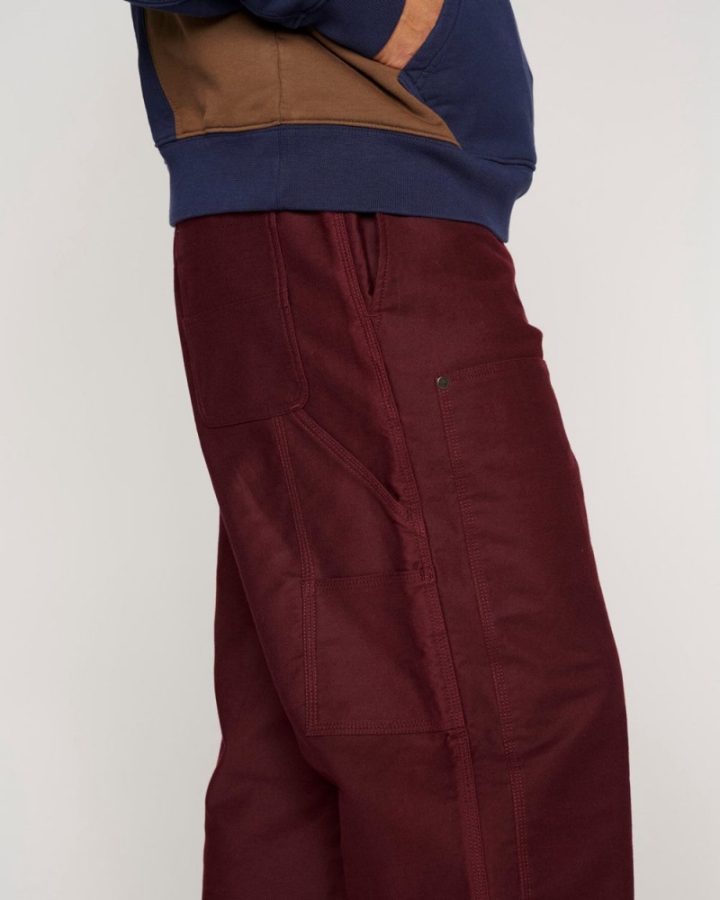 Burgundy Brain Dead Moleskin Double Knee Utility Pant | AU 0974835-MI